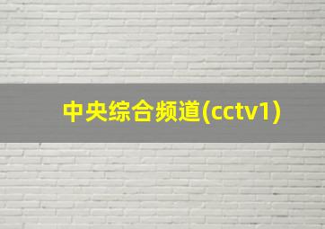 中央综合频道(cctv1)