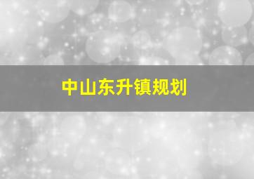 中山东升镇规划