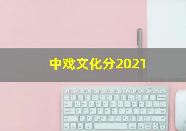 中戏文化分2021