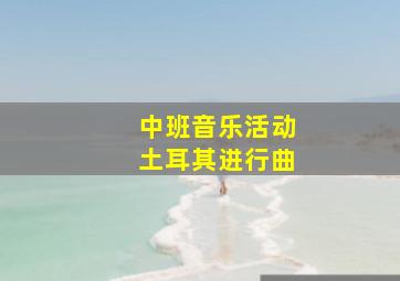 中班音乐活动土耳其进行曲