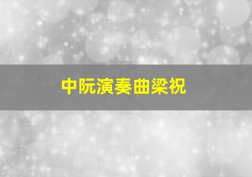 中阮演奏曲梁祝