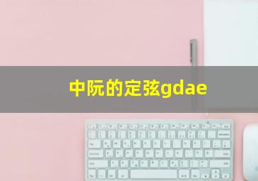 中阮的定弦gdae