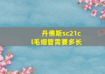 丹佛斯sc21cl毛细管需要多长