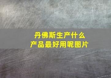 丹佛斯生产什么产品最好用呢图片