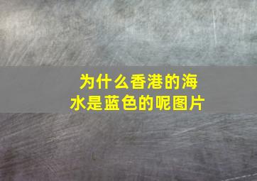 为什么香港的海水是蓝色的呢图片