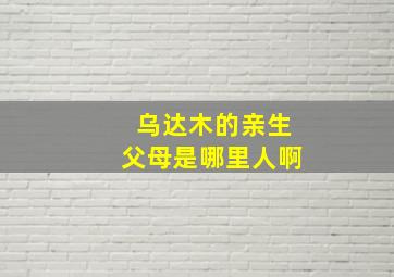 乌达木的亲生父母是哪里人啊