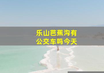 乐山芭蕉沟有公交车吗今天