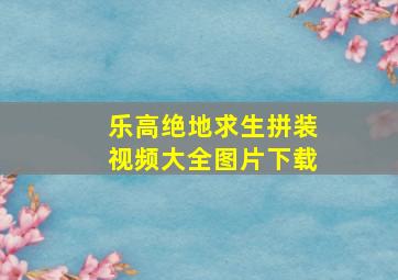 乐高绝地求生拼装视频大全图片下载