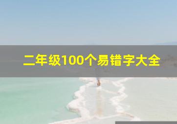 二年级100个易错字大全