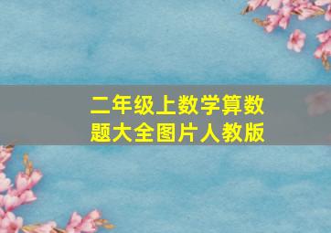 二年级上数学算数题大全图片人教版