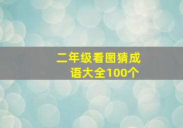 二年级看图猜成语大全100个