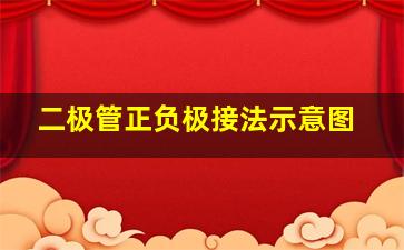 二极管正负极接法示意图