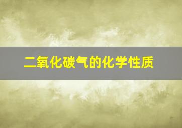 二氧化碳气的化学性质