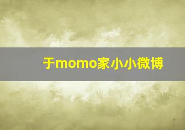 于momo家小小微博