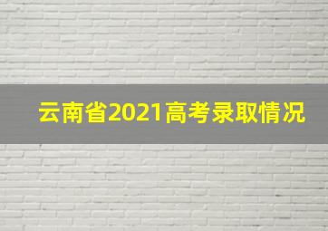 云南省2021高考录取情况