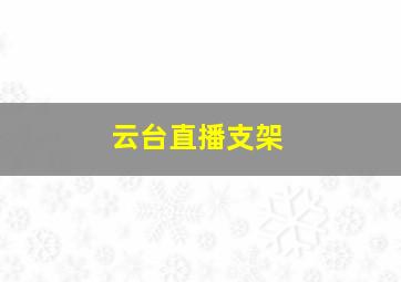 云台直播支架