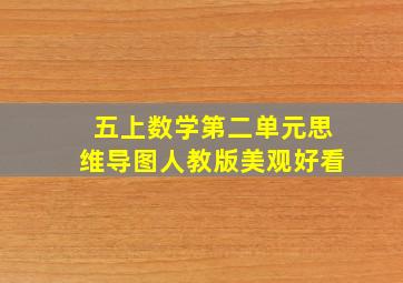 五上数学第二单元思维导图人教版美观好看