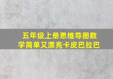 五年级上册思维导图数学简单又漂亮卡皮巴拉巴