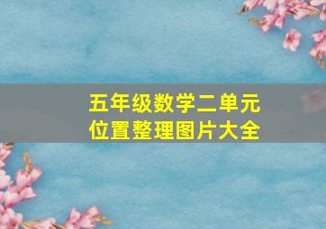 五年级数学二单元位置整理图片大全