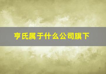 亨氏属于什么公司旗下