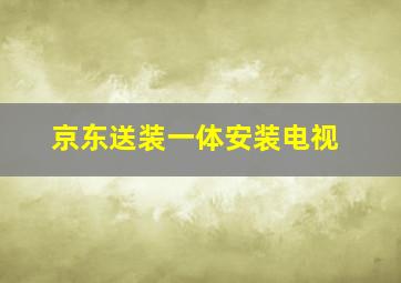 京东送装一体安装电视