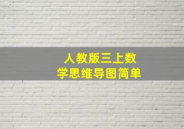 人教版三上数学思维导图简单