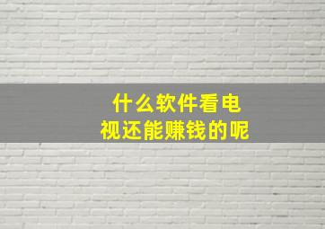 什么软件看电视还能赚钱的呢