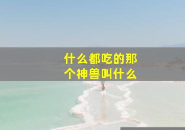 什么都吃的那个神兽叫什么