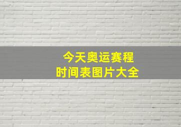 今天奥运赛程时间表图片大全