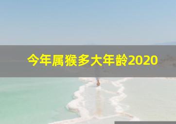 今年属猴多大年龄2020