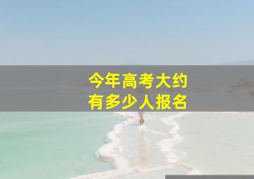 今年高考大约有多少人报名