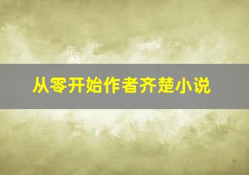 从零开始作者齐楚小说