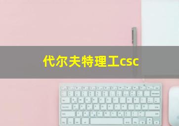 代尔夫特理工csc