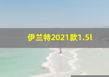 伊兰特2021款1.5l