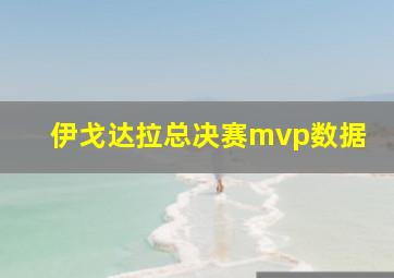 伊戈达拉总决赛mvp数据