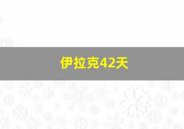 伊拉克42天