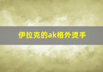 伊拉克的ak格外烫手