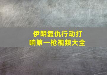 伊朗复仇行动打响第一枪视频大全