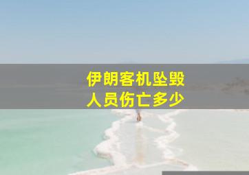 伊朗客机坠毁人员伤亡多少