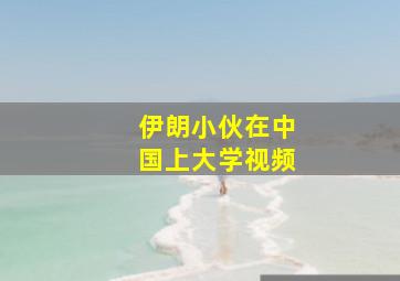 伊朗小伙在中国上大学视频