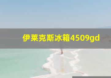 伊莱克斯冰箱4509gd