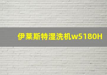 伊莱斯特湿洗机w5180H