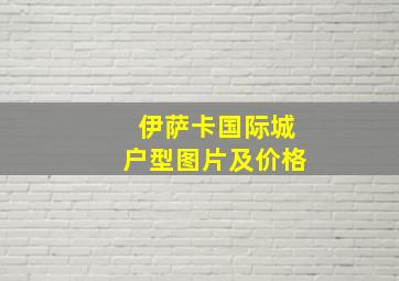 伊萨卡国际城户型图片及价格