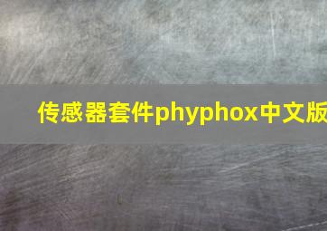 传感器套件phyphox中文版