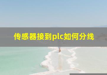 传感器接到plc如何分线