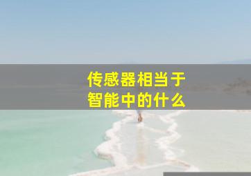 传感器相当于智能中的什么