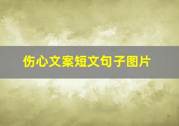 伤心文案短文句子图片