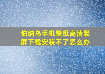 伯纳乌手机壁纸高清竖屏下载安装不了怎么办