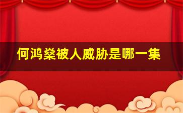 何鸿燊被人威胁是哪一集