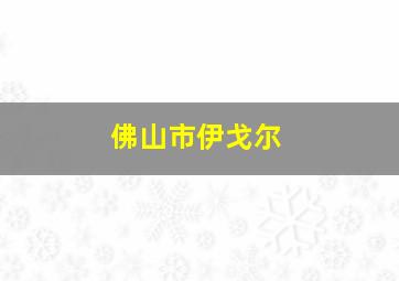 佛山市伊戈尔